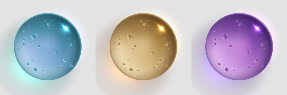 3d glossy sphere abstract texture shiny surface bubble modern geometric tra.. Stock Illustration