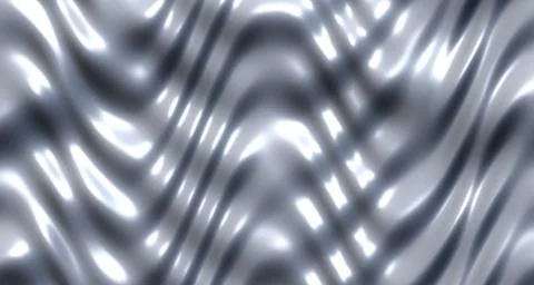 3D glossy wave surface with silver chrome and grey tones Stock Illustration