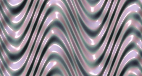 3D glossy wave surface with soft pastels and specular highlights Stock Illustration