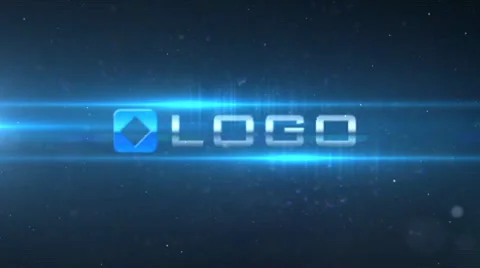 3d Glow Particle Space Camera Fly through Logo and Text Intro Stock After Effects