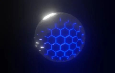 3d glowing ball Stock Illustration