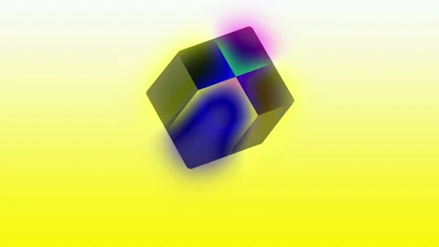 3d glowing box animation,best animation in 4k. Stock Footage 206002638