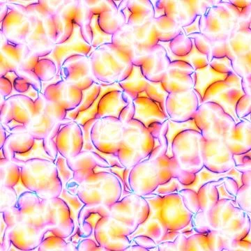 3D Glowing Cells Stock Illustration