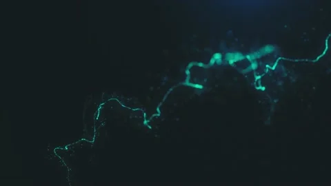 3d Glowing Distorted Light String Stock Footage 239448813