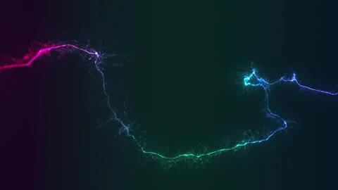 3d Glowing Distorted Light String Vidéo 250099764