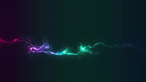 3d Glowing Distorted Light String Stock Footage 251146058