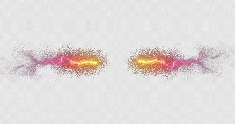 3D glowing dust trail. Bright glowing particles and sparkles, Stock Footage 242759943