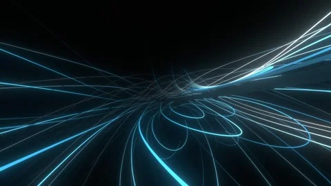3D Glowing Lines Animation. Glowing Lines. 4K Stock Footage 275266927