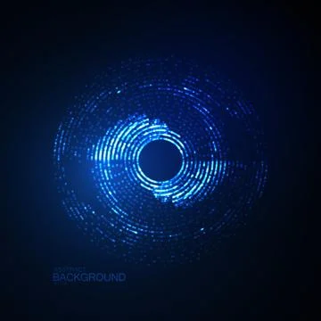 3D glowing neon digital wave of particles Stock Illustration