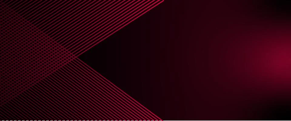 3D glowing red techno abstract background overlap layer on dark space with Stock Illustration