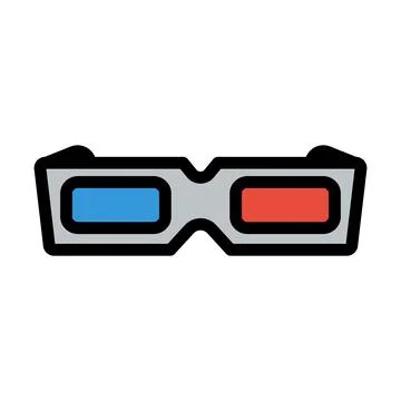 3d Goggle Icon Stockillustratie
