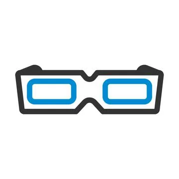 3d Goggle Icon Stockillustratie