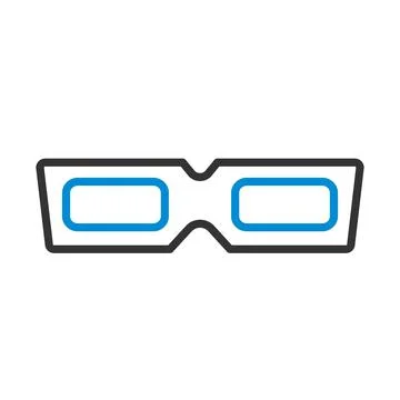 3d Goggle Icon Stockillustratie