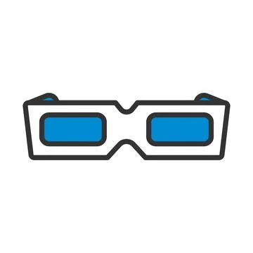 3d Goggle Icon Stockillustratie