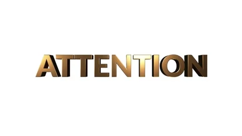 3d gold attention animation warning design motion Stock Footage 153878212
