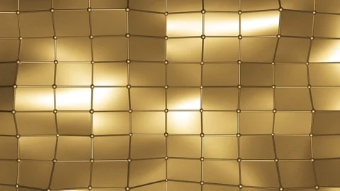 3D Gold Background. Loop Video stock 101796014