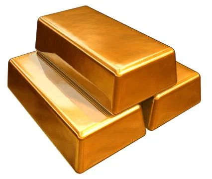 3d gold bars Stock Illustration