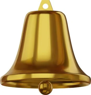 3d gold bell 2 Stock Illustration