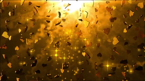 3D gold love symbol hovering cross symbol Stock Footage 166316482