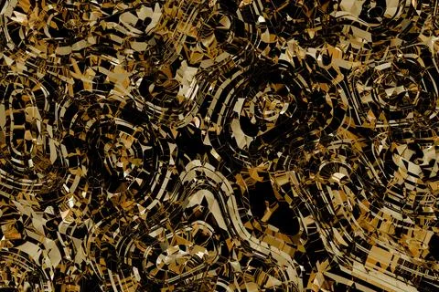 3d gold pattern Illustrazione stock