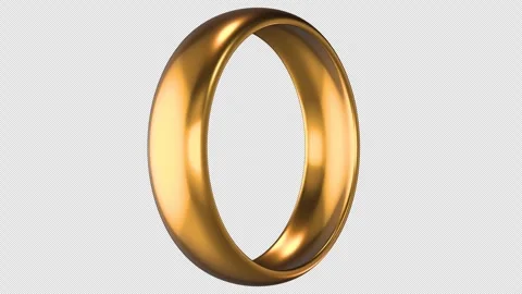 3D Gold Ring Stock Footage 246187696
