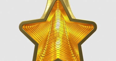 3D Gold Star Transitions 動画素材 223092761