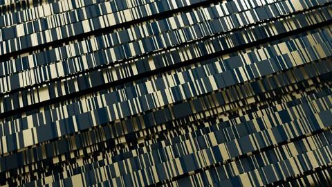 3D Gold Stripe Pattern Background Stock Illustration