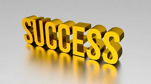 3D Gold SUCCESS - Animation Vídeo Stock 24794818