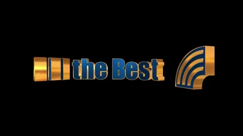 3D gold text animation. Metallic letters rotating on black background. Stock Footage 340754224