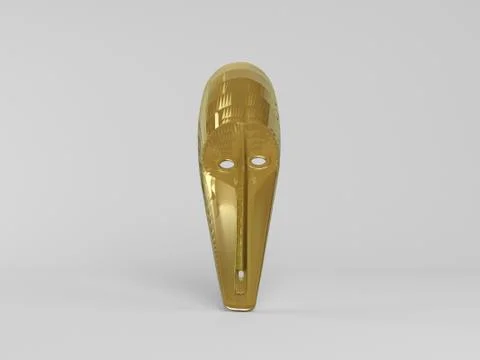 3d golden mask Stock Illustration