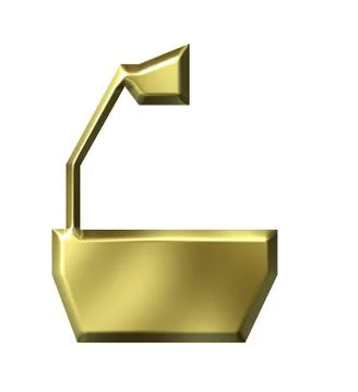 3D Golden Projector Stock Illustration