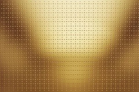 3D golden yellow metallic pattern, symmetrical and geometric abstract shapes on Stock Illustration