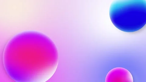 3D gradient ball background wallpaper video footage. blue purple pink color.. Stock Footage 246781812