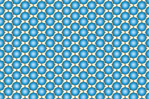 3D Gradient Blue Spheres Geometric Background Modern Abstract Bubble Pattern イラスト素材