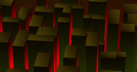 3D Gradient Cubes Animation A Vidéo 234792012