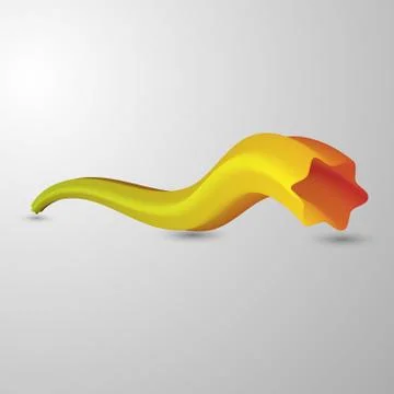 3d gradient liquid effect.Fluid, dynamic,vibrant Stock Illustration