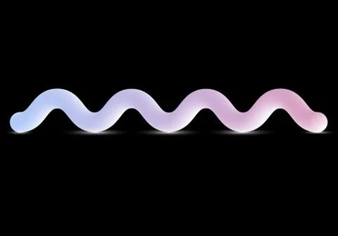 3d gradient liquid effect.Fluid, dynamic,vibrant Stock Illustration