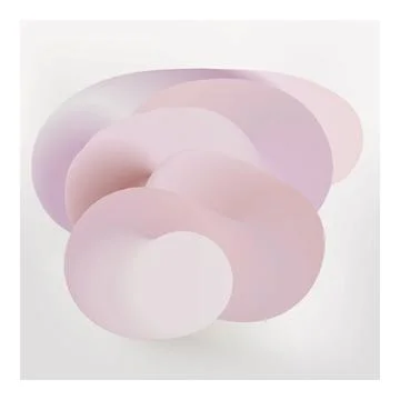 3D Gradient Pink and Purple Swirl Abstract Background Stock Illustration