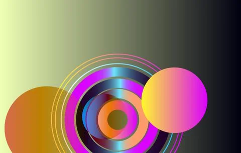 3d gradient rendering. Abstract minimalist geometric background featuring r.. Stock Illustration