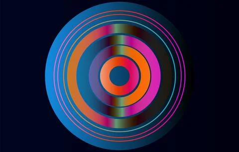 3d gradient rendering. Abstract minimalist geometric background featuring r.. Stock Illustration