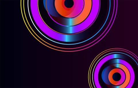 3d gradient rendering. Abstract minimalist geometric background featuring r.. Ilustração Stock