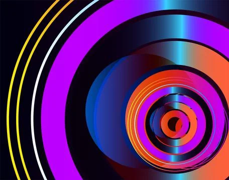 3d gradient rendering. Abstract minimalist geometric background featuring r.. Stock Illustration
