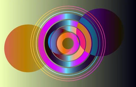 3d gradient rendering. Abstract minimalist geometric background featuring r.. Stock Illustration