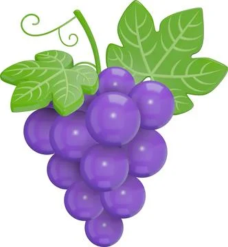 3d grape Stock Illustration