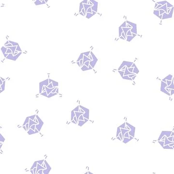 3d graph glyph seamless pattern Stock Illustration