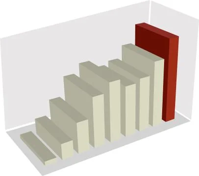 3d graph Stock Illustration