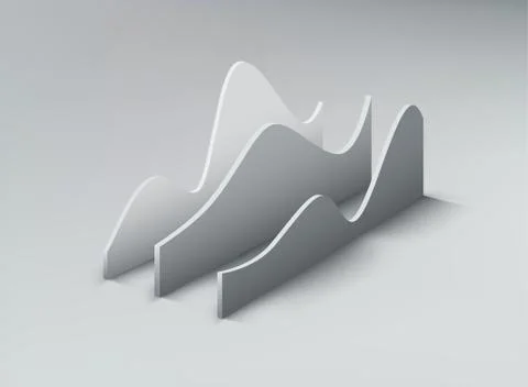 3d graph shapes Stock Illustration