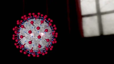 3D graphic animation of the coronavirus. Video stock 136823903