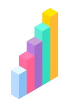 3d graphic, business statistics, visualization of chart, analysis information 스톡 일러스트