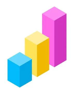 3d graphic, business statistics, visualization of chart, analysis information Illustrazione stock